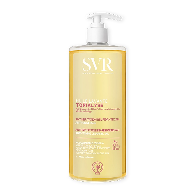 Ulei micelar de dus pentru fata si corp Topialyse, Svr (Gramaj: 1000 ml)