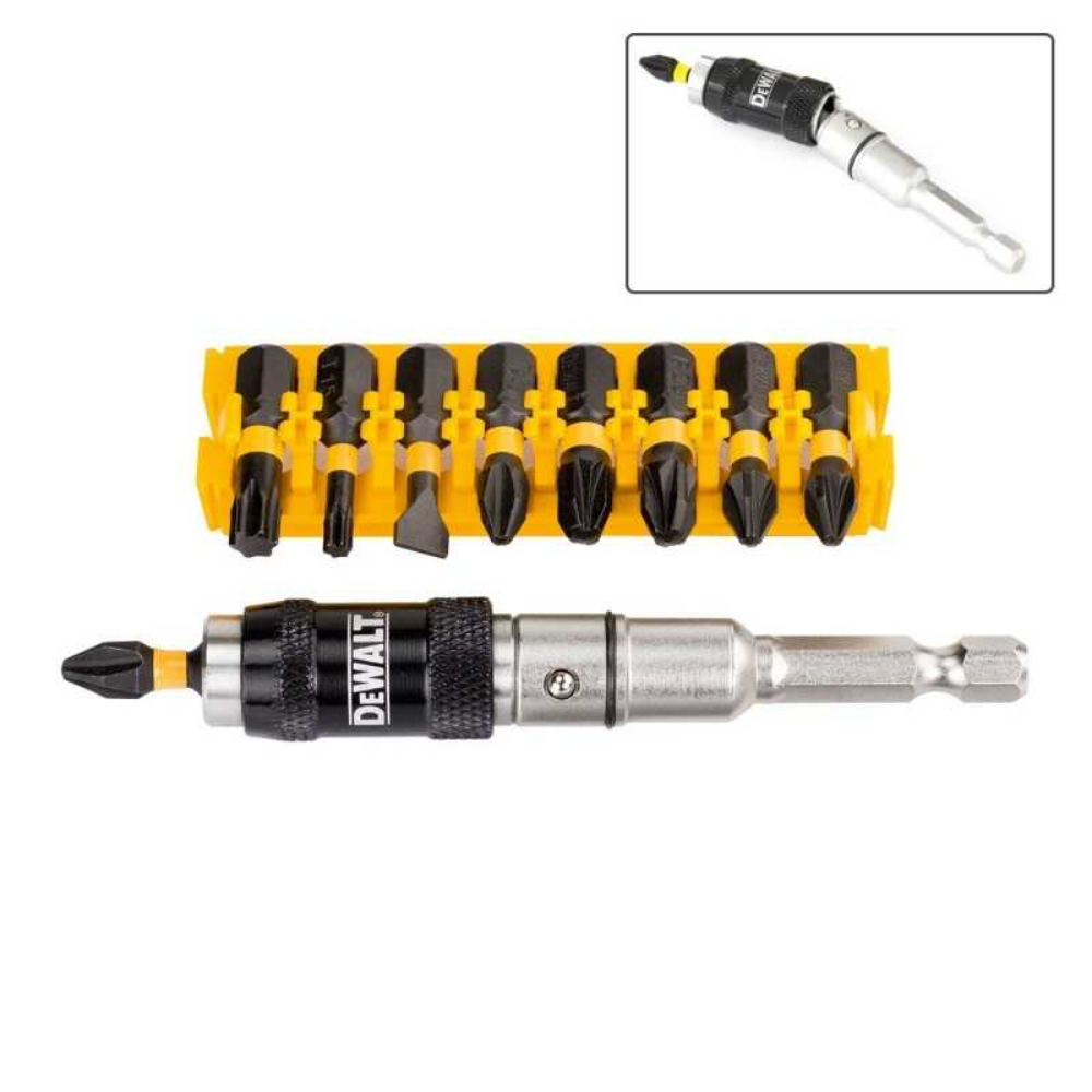 Set insurubare DeWALT DT70518T, 10 accesorii de impact cu cap pivotant