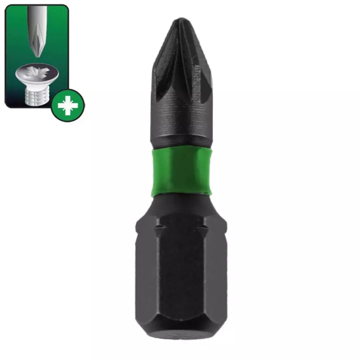 Bit de impact Pozidriv Dedra, PZ 2 x 25 mm, 10 bucati