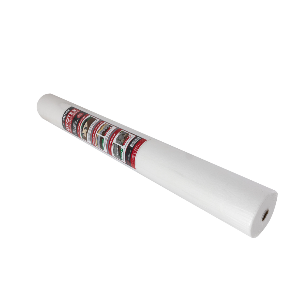 Membrana geotextila Geotex, 100 gr/mp, polipropilena, alb, 1 x 12 m, rola