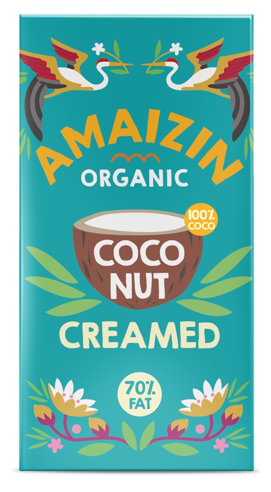 Crema bio de cocos 70% grasime, 200g Amaizin