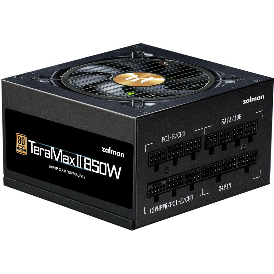 Sursa PC TeraMax II  ZM850-TMX2 850W Certificare 80 Plus Gold Full Modulara Ventilator 120MM Negru