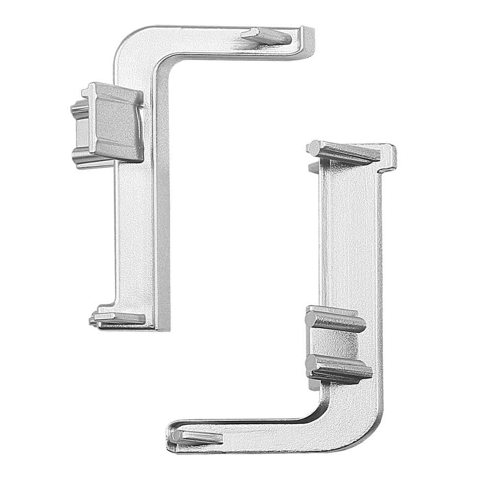 Set colt interior si exterior orizontal Gola, plastic, inox, 8 cm
