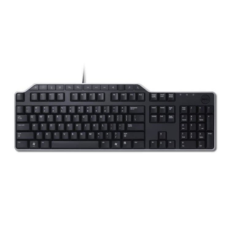 Tastatura US-EURO Qwerty KB522, Multimedia, USB, Negru