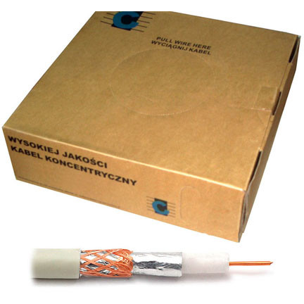 CABLU COAXIAL CU RG59U ALB 200M