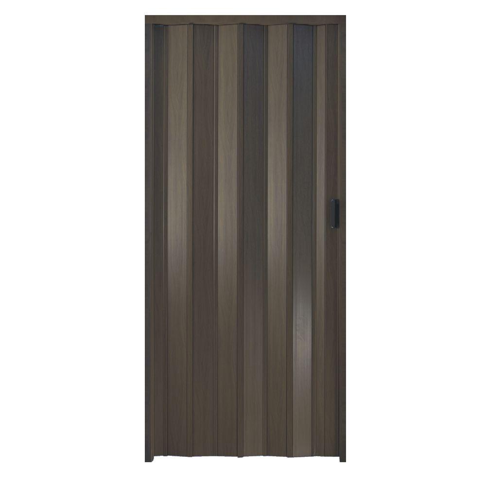 Usa plianta din PVC Accordion, decor wenge, 203 x 82 cm