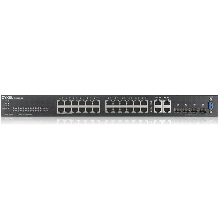 Oferte la Switch GS2220 Rackmount Gigabit Managed 24x RJ-45 4x RJ-45/SFP