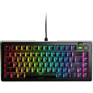 Tastatura Mecanica GMMK 3 PRO 75% Prebuilt USB-C Fox Switches US Layout 81 Taste Negru