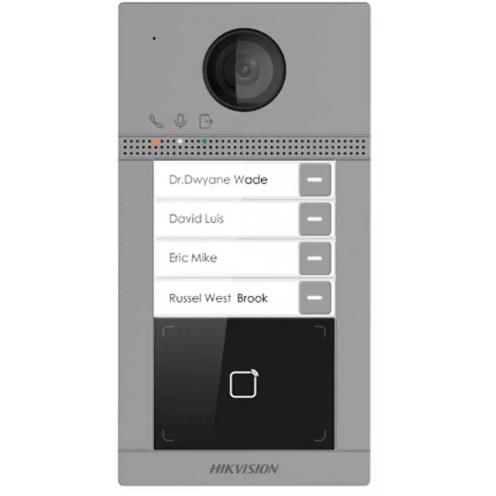 POST VIDEOINTERFON 4 X BUTON APELARE Hikvision DS-KV8413-WME1(C)