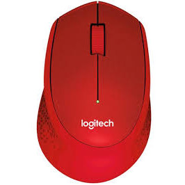Mouse 910-004911, M330 SILENT PLUS IN-HOUSE/EMS, rosu