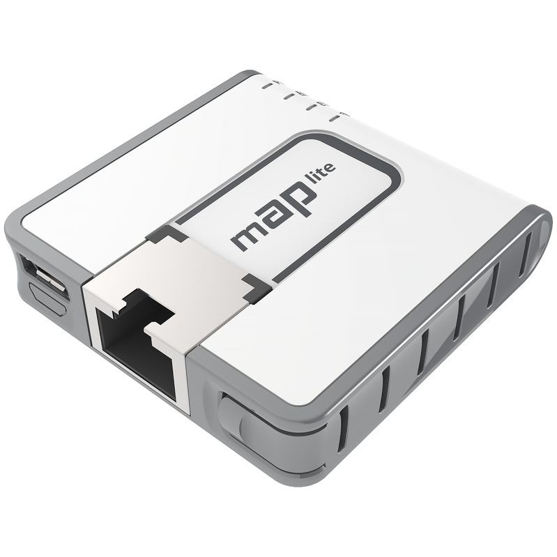 MikroTik mAP lite RouterOS L4 64MB RAM, 1xLAN, 802.11b/g/n, PoE in 802.3at or 5V