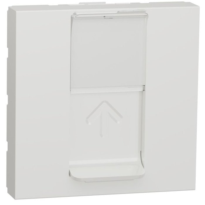 Priza RJ45, CAT6A FTP, 2 module Schneider Noua Unica NU344918, alb