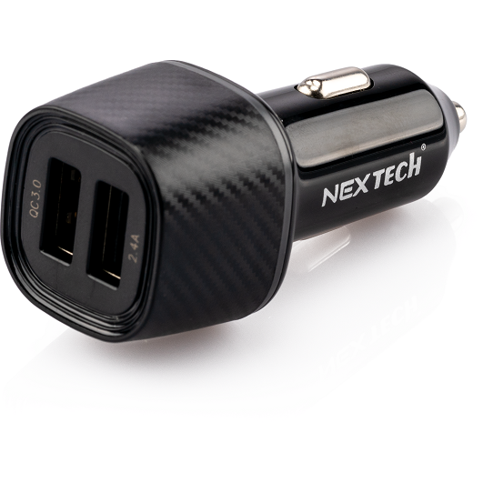 Incarcator Auto TECH Fast Charge 30W 2 Porturi USB Negru