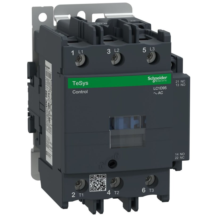 Contactor TeSys D 3P 95A AC-3 440V - aux 1NO+1NC, bobina 230V 50Hz Schneider LC1D95P5