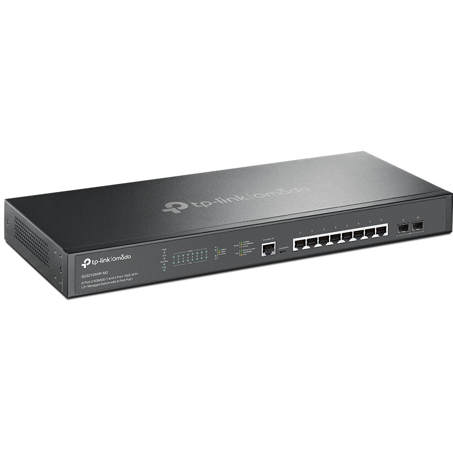 Switch 8-Port 2.5 G L2+ Managed with 2 Sfp 8 X Poe+ Negru