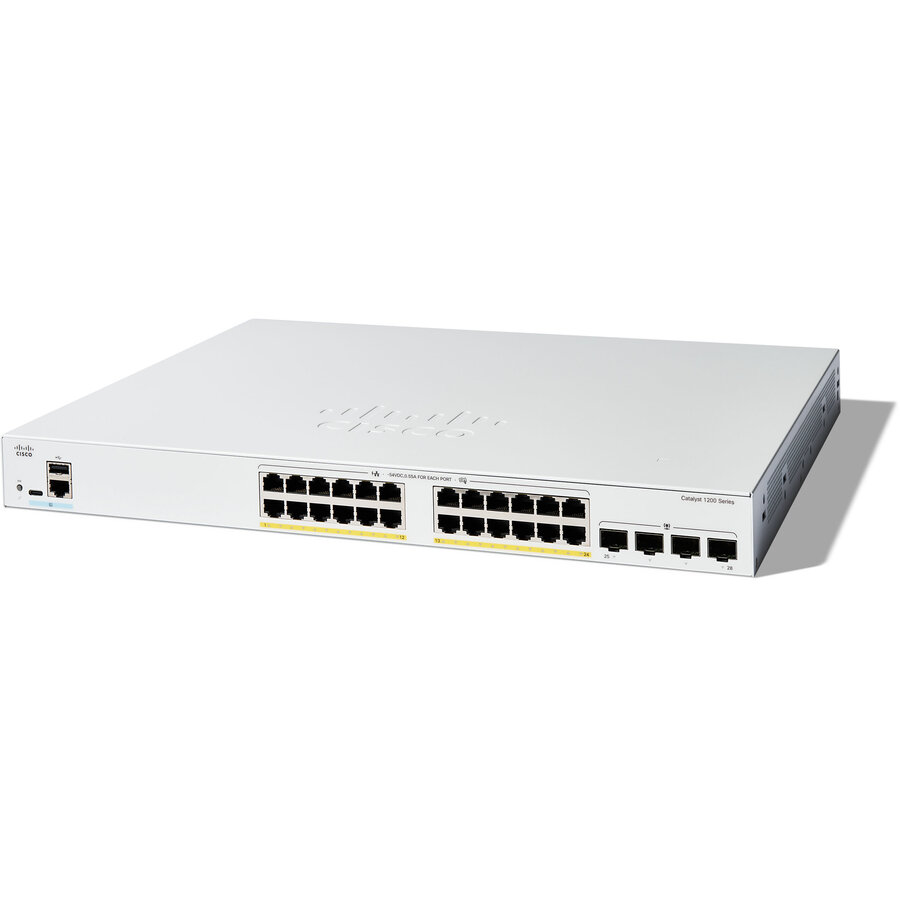Switch Catalyst 1200 24-PORT GE FULL/POE 4X1G SFP Gri