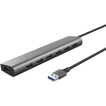 Hub USB Halyx 7xUSB 3.2 Gen1 Aluminiu Gri
