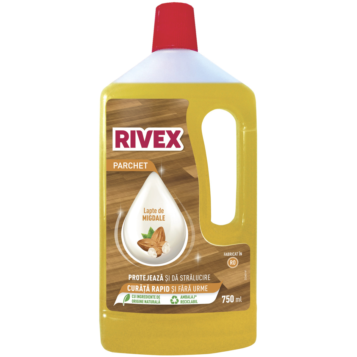 Detergent Rivex pentru parchet, lapte de migdale, 750 ml