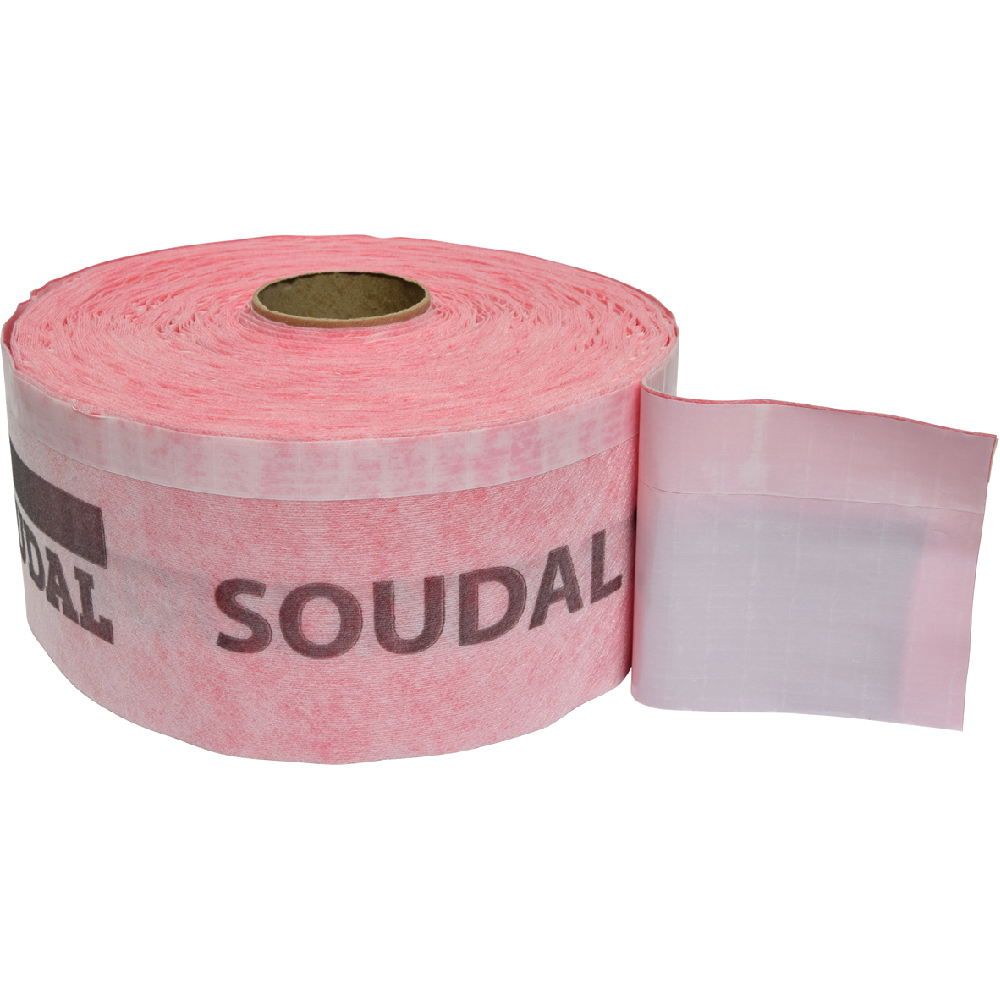 Banda de etansare ferestre si usi Soudal SWS Inside Extra 2.0, interior, roz, 0.07 x 30 m