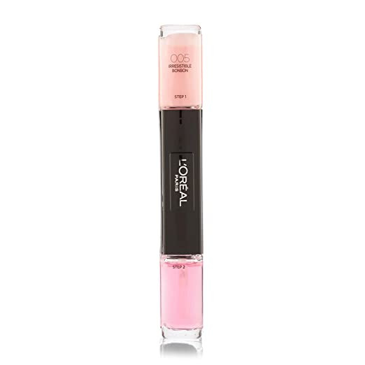 Lac de unghii L'Oreal Infallible Gel Nail Polish, 2x5ml (Concentratie: Lac de unghii, Culoare produse: 005 Iresistible Bonbon)