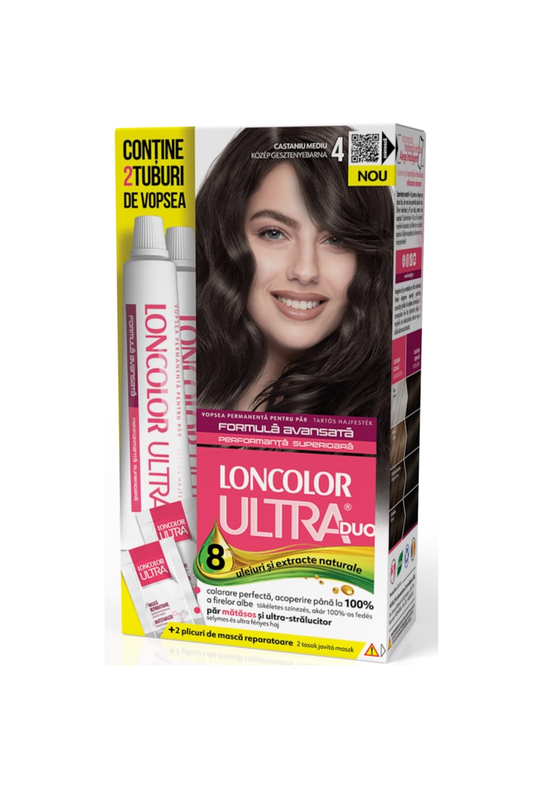 Vopsea de par permanenta  Ultra Max  - 200 ml - 4