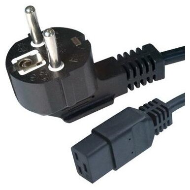 1.8m 16A C19 Negru