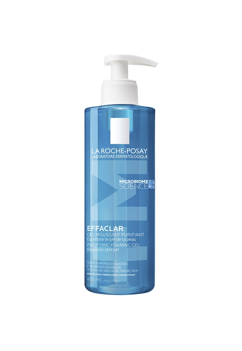 Gel spumant de curatare purifiant  Effaclar +M pentru piele grasa cu tendinta acneica - anti-imprefectiuni - 400 ml