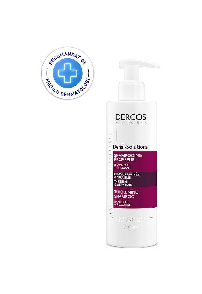 Sampon densificator  Dercos Densi-Solutions pentru par subtire cu tendinta de cadere - 250 ml