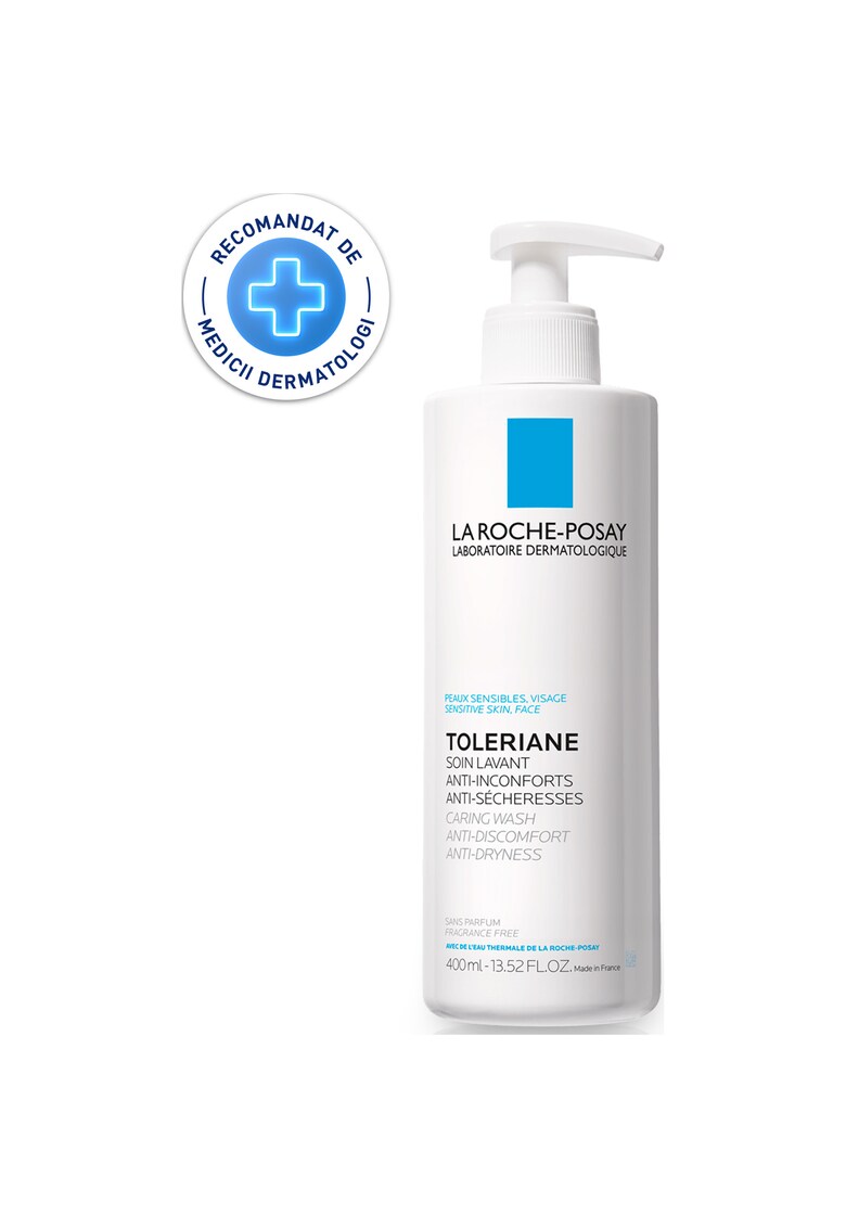 Crema de curatare pentru ten sensibil - normal sau uscat  Toleriane Caring Wash - 400ml