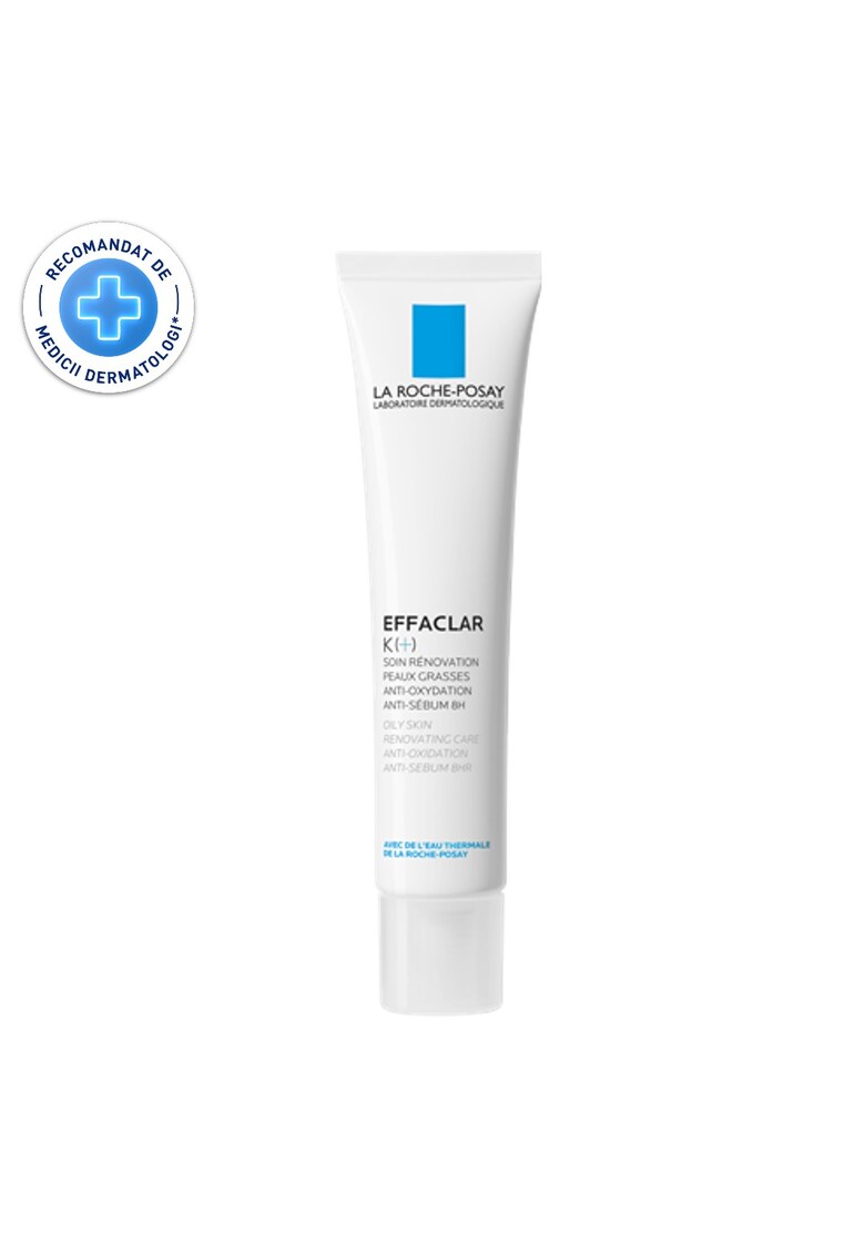 Crema renovatoare pentru tenul gras - La Roche Posay EFFACLAR K(+) - anti oxidanta - anti sebum 8h - 40ml