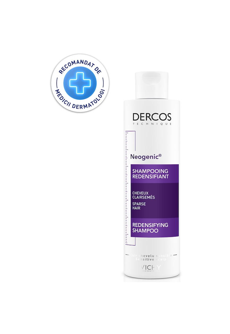 Sampon redensificator  Dercos Neogenic cu stemoxidina pentru par rar - 200 ml