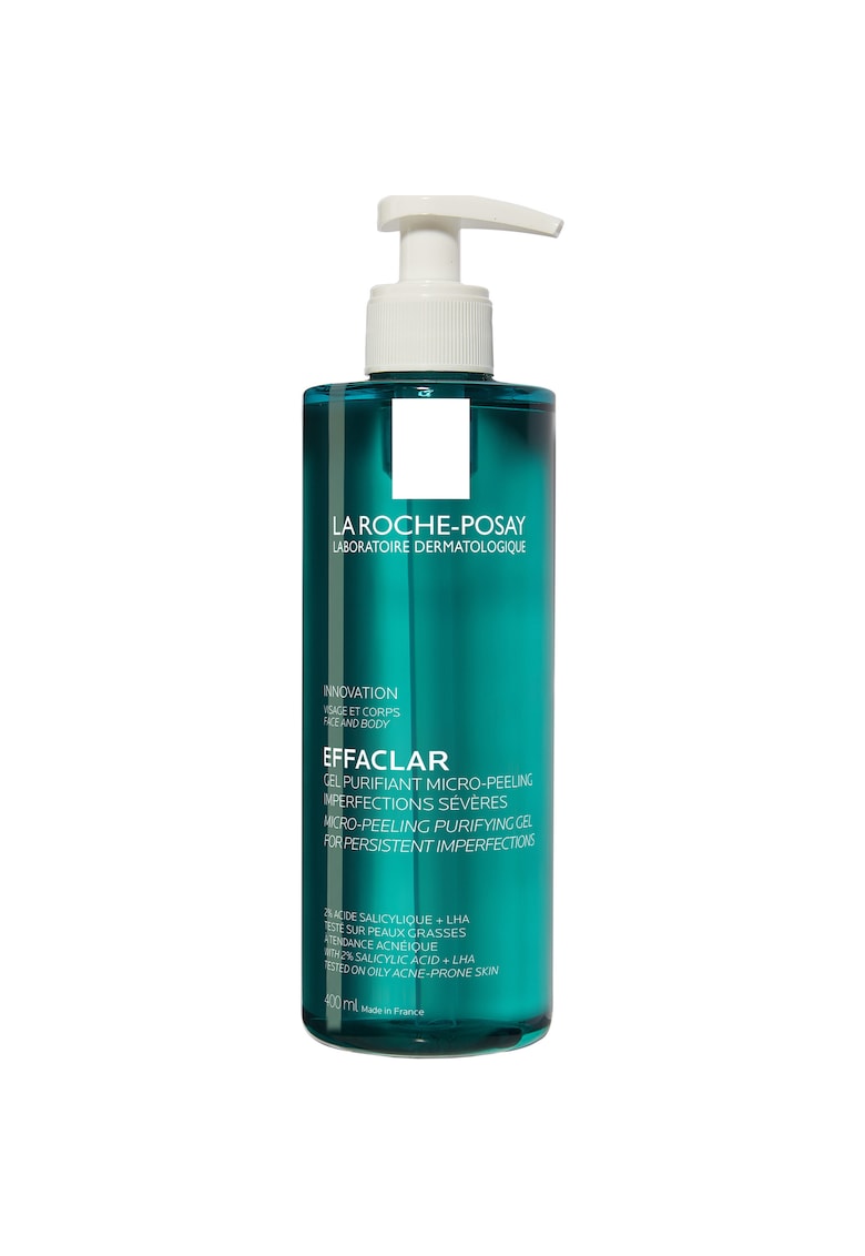 Gel Purifiant de curatare La Roche Posay Effaclar cu 2% acid salicilic - pentru fata si corp cu tendinta acneica - 400 ml