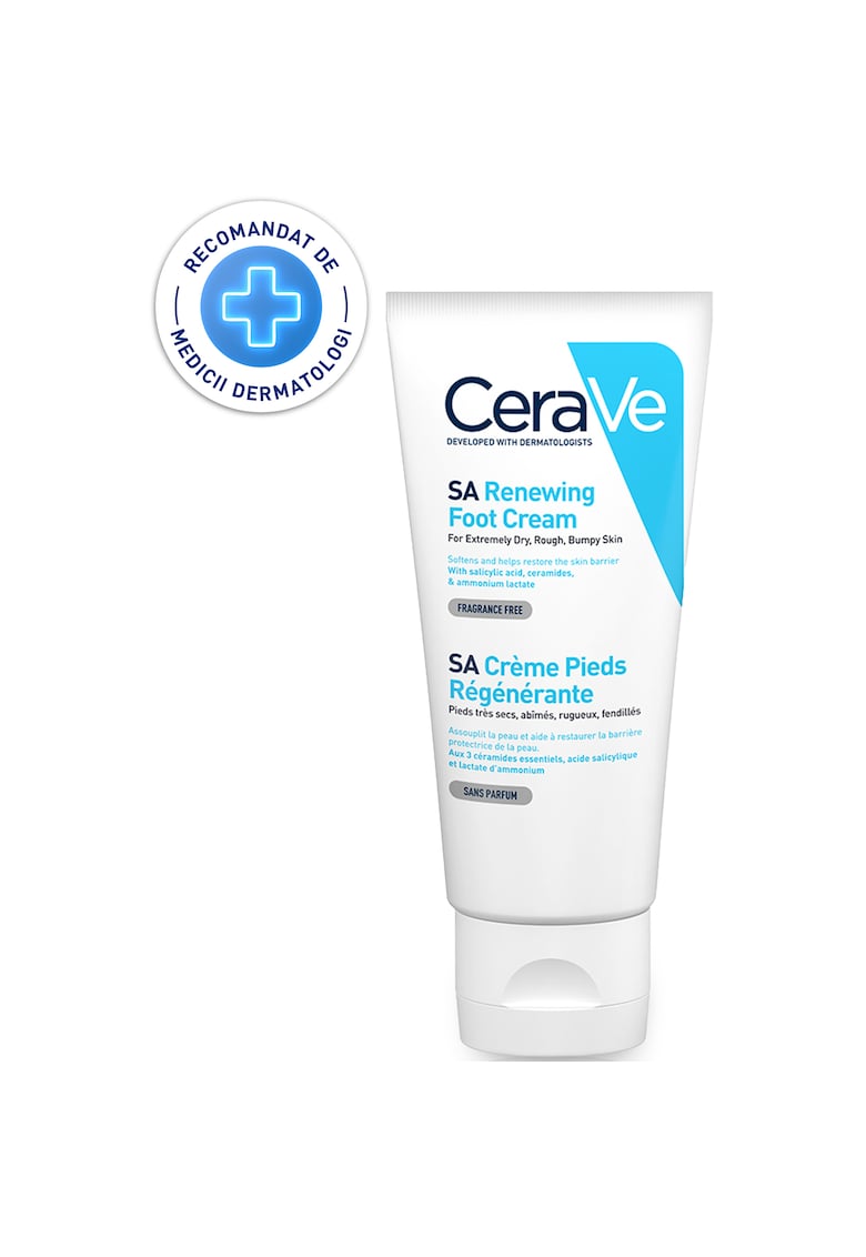 Crema reparatoare pentru picioare  cu ceramide si acid salicilic - pentru piele foarte uscata si aspra - 88 ml