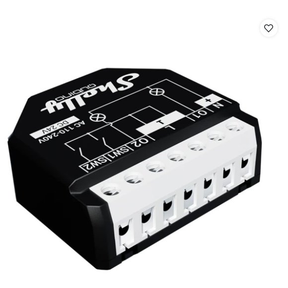 Releu inteligent Shelly Qubino Wave 2PM cu contor de putere, protocol Z-Wave 3800235269015