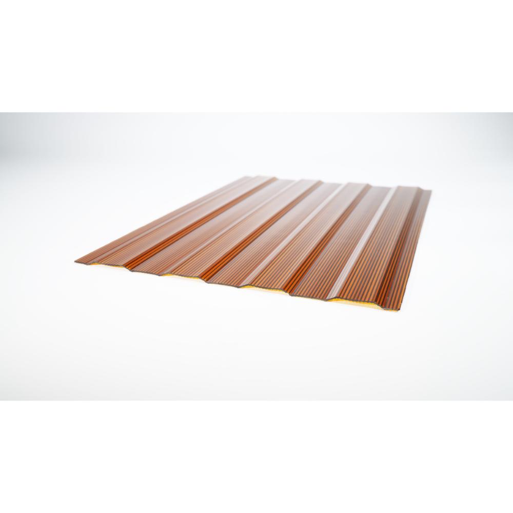 Placa policarbonat solid, maro, 2000 x 1070 mm