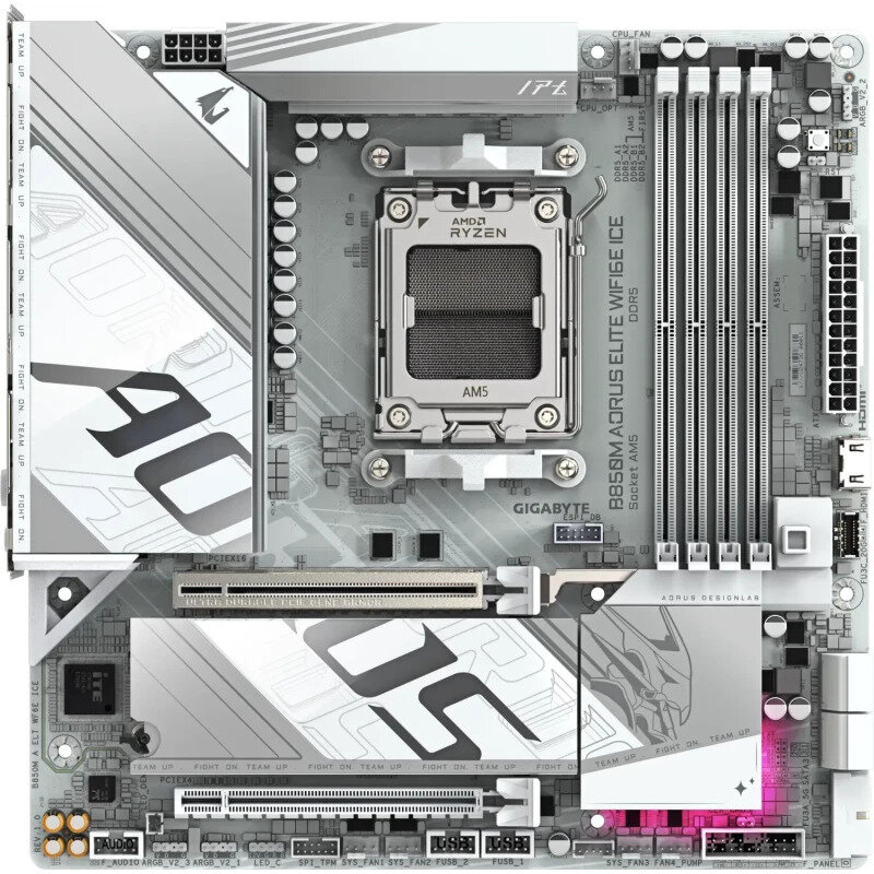 Placa de baza B850M AORUS ELITE WIFI6E ICE AMD AM5 mATX
