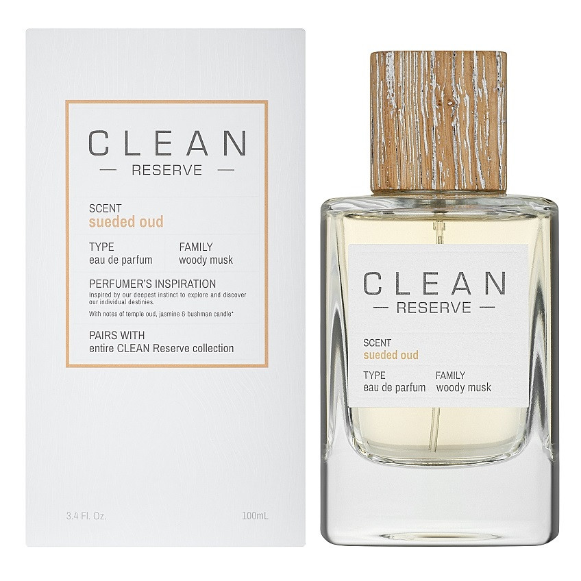 Clean Sueded Oud, Apa de Parfum, Unisex (Concentratie: Apa de Parfum, Gramaj: 50 ml)
