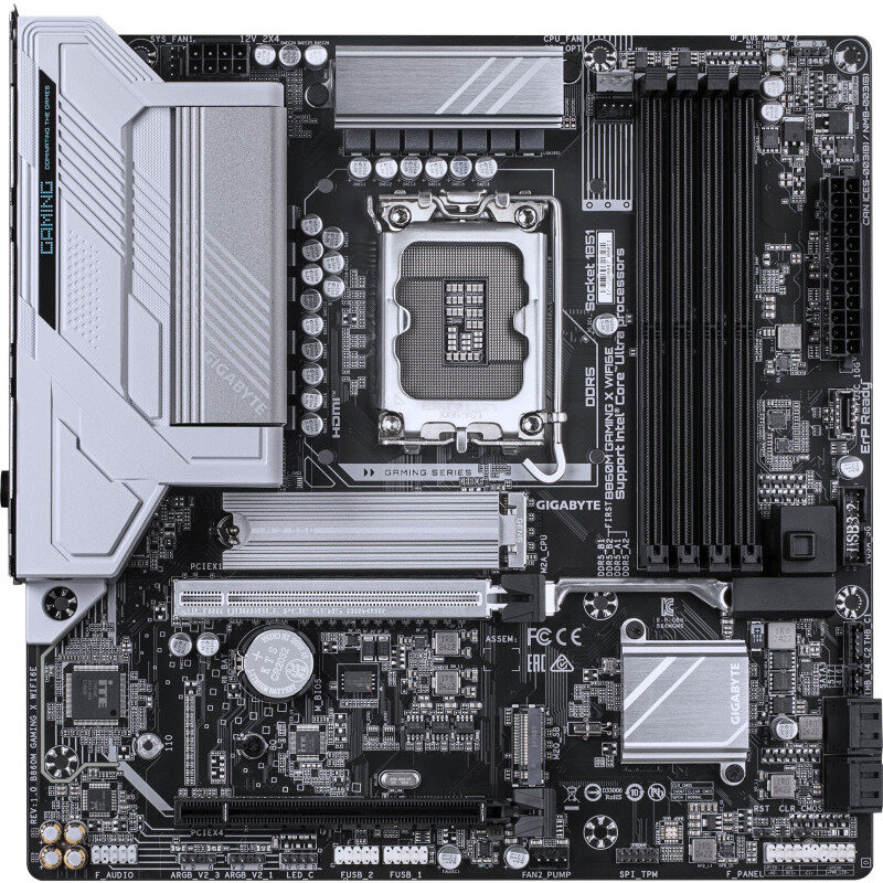 Placa de baza B860M GAMING X WIFI6E Intel LGA1851 mATX