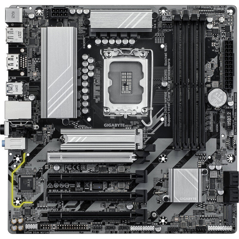 Placa de baza B860M DS3H WIFI6E Intel LGA1851 mATX