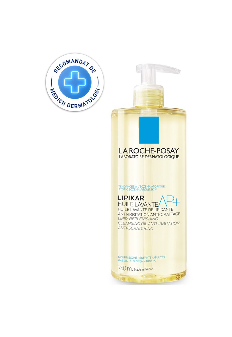 Ulei de spalare hidratant - anti-iritatii si anti-mancarime  Lipikar AP+ - pentru pielea cu tendinta atopica - bebelusi - copii - adulti - 750ml