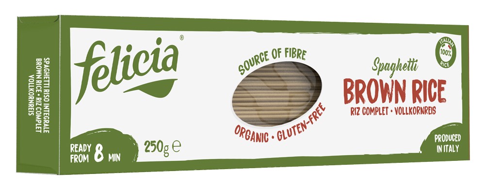 Spaghetti Bio din orez integral, 250g Felicia