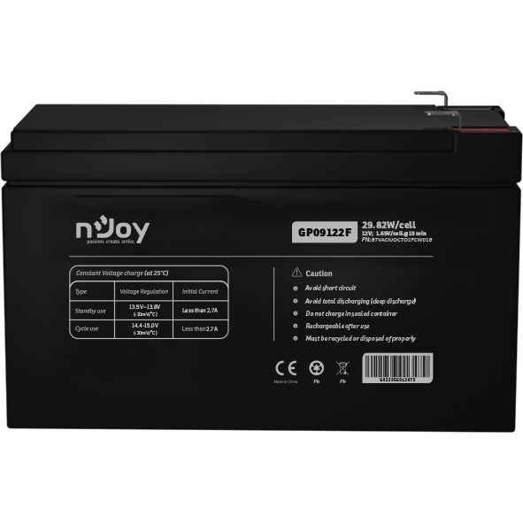 Acumulator UPS BTVACIUOCTO2FCW01B GP09122F 12V  9A 29,82W