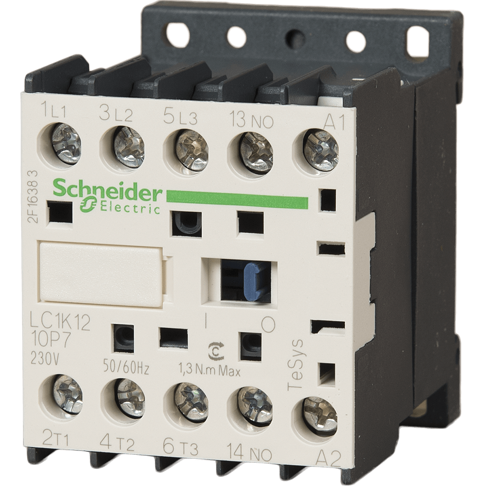 Contactor TeSys K, Schneider LC1K1210P7, 3P 12A, AC-3 440V - aux 1NO - 230V