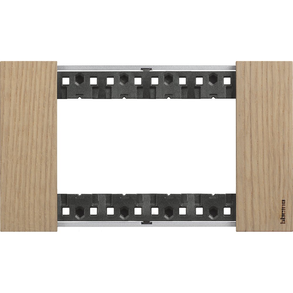 Rama ornament 4 module Bticino Living Now KA4804LM, stejar