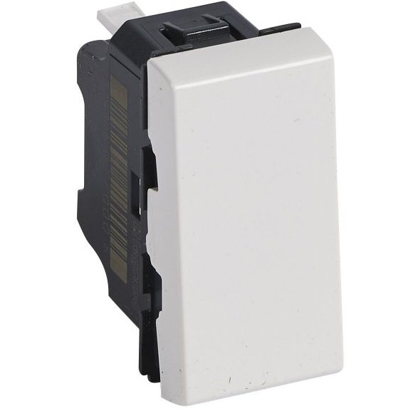 Intrerupator simplu 1 modul Legrand Mosaic 077000 / 077000L, alb