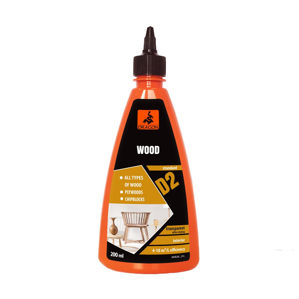 Adeziv pentru lemn Dragon D2, 200 ml