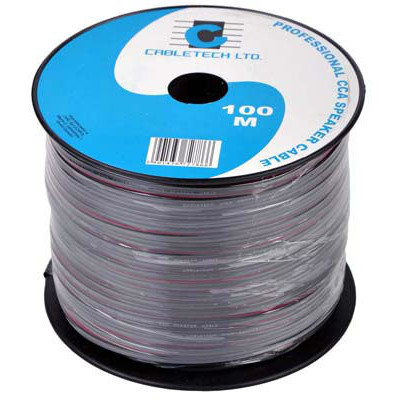 CABLU DIFUZOR CCA 2X0.50MM NEGRU 100M