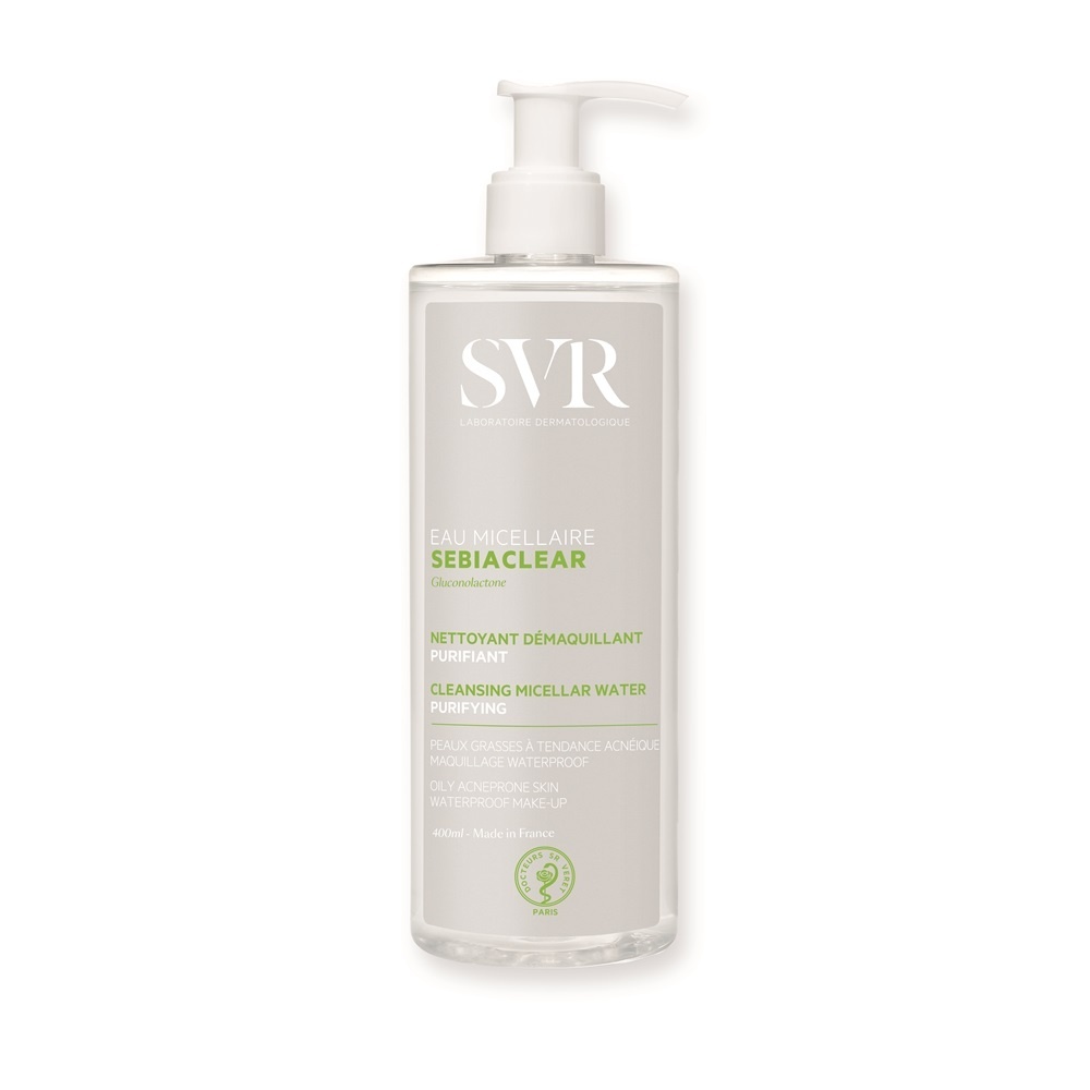 Apa micelara Sebiaclear, SVR, 400 ml (Gramaj: 400 ml, Concentratie: Solutie micelara)