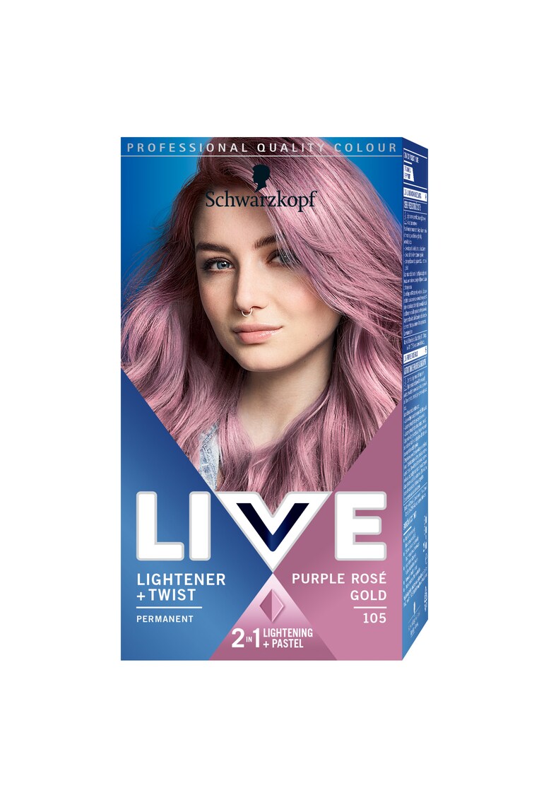 Vopsea de par permanenta  105 Purple - Cool - Purple Rose Gold