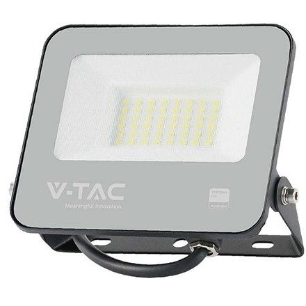 Reflector LED SMD 30W 185LM/W 6500K IP65 cip Samsung - NEGRU/GRI V-TAC SKU-9891